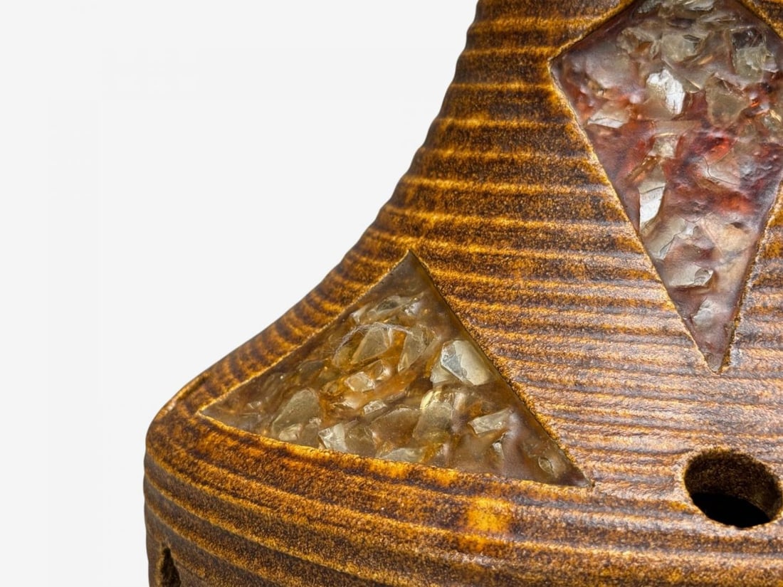 Accolay, Ceramic, Stained Glass, Spun Resin, Floor Lamp, France, 1955 - 8