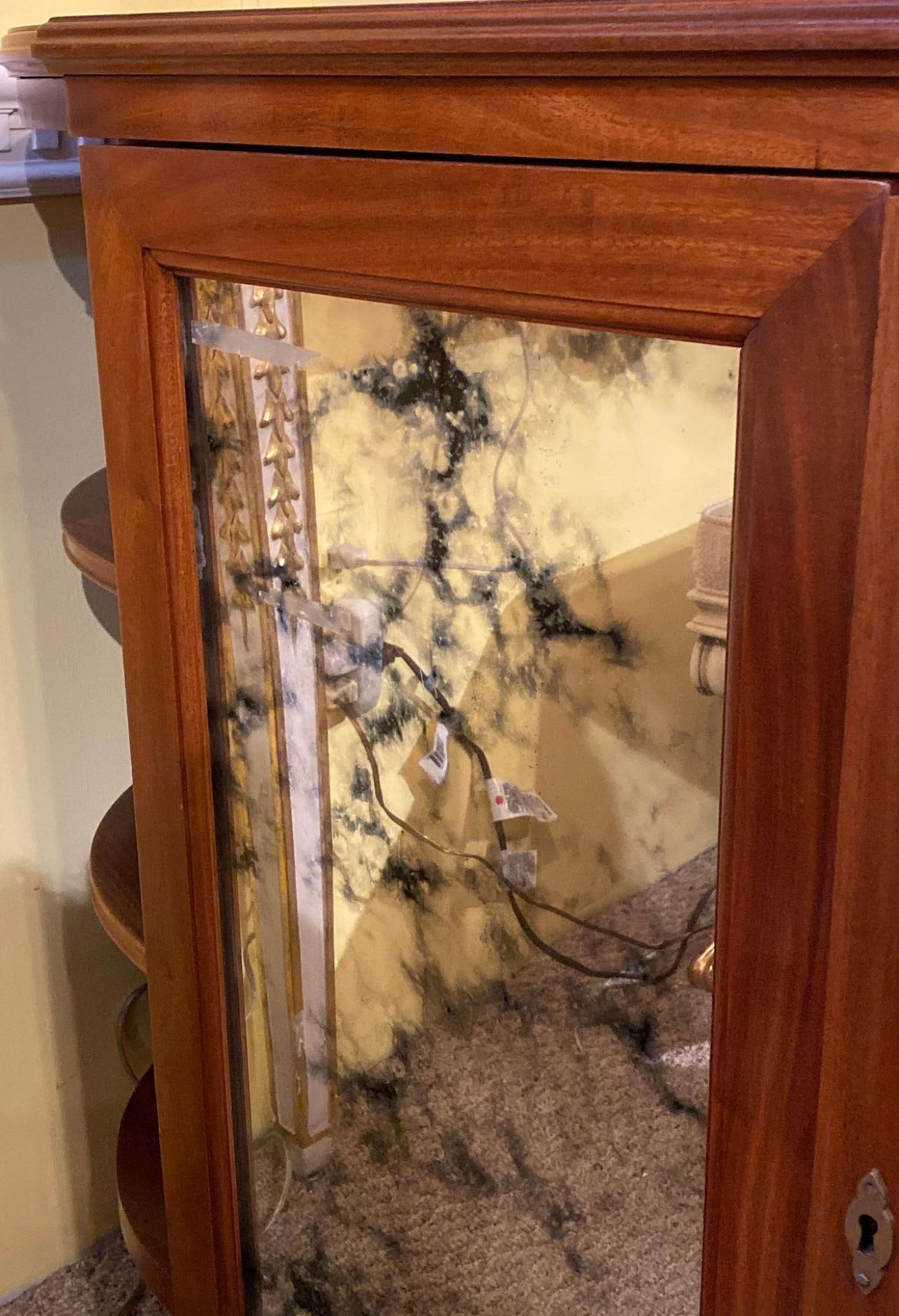 Maison Jansen Style Serving Console Credenza Custom Quality Curved Sided Server - 11