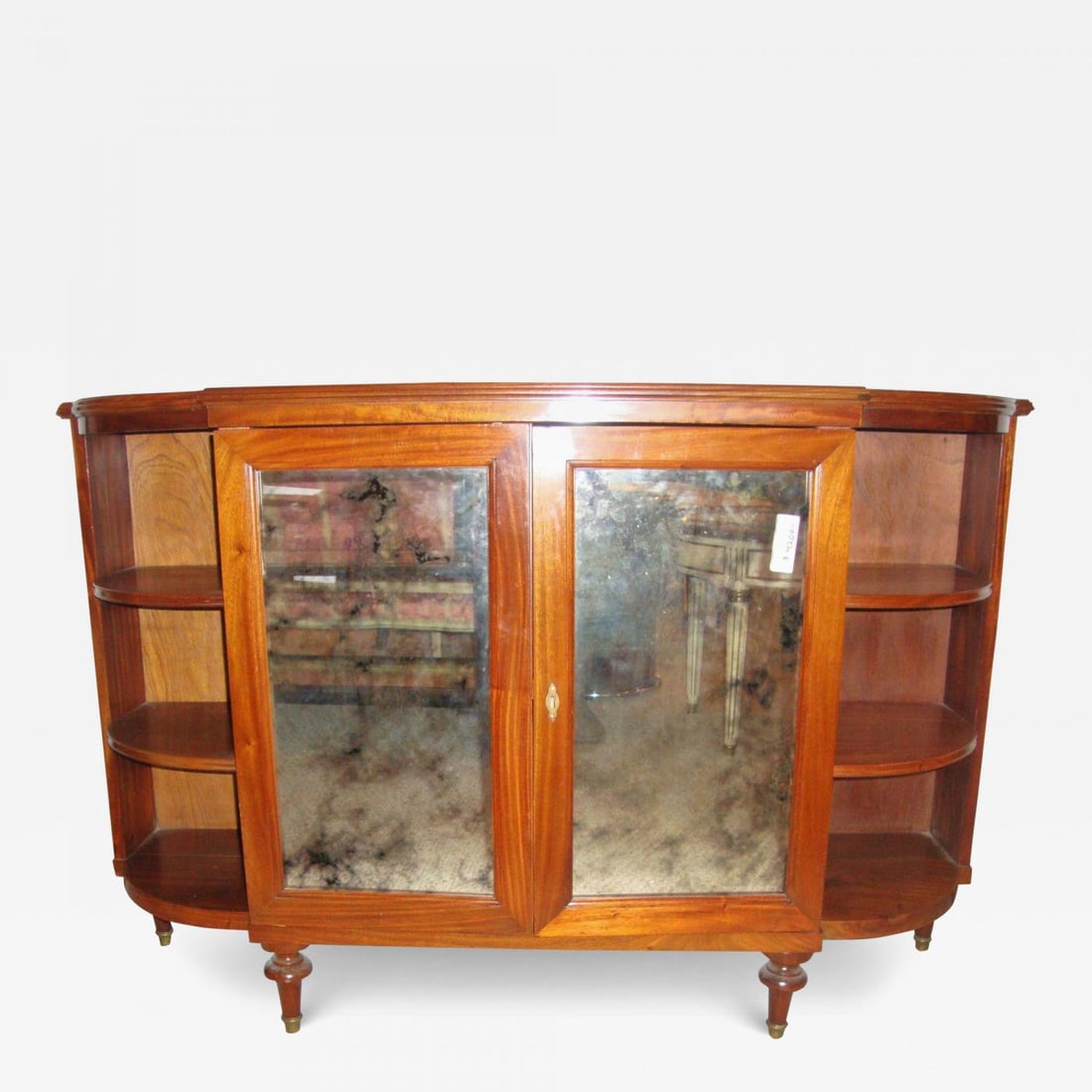 Maison Jansen Style Serving Console Credenza Custom Quality Curved Sided Server - 2