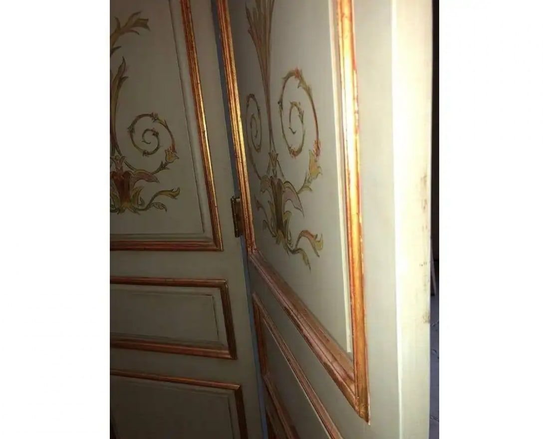 Italian Paint Decorated & Parcel-Gilt Monumental Screen or Room Divider - 8