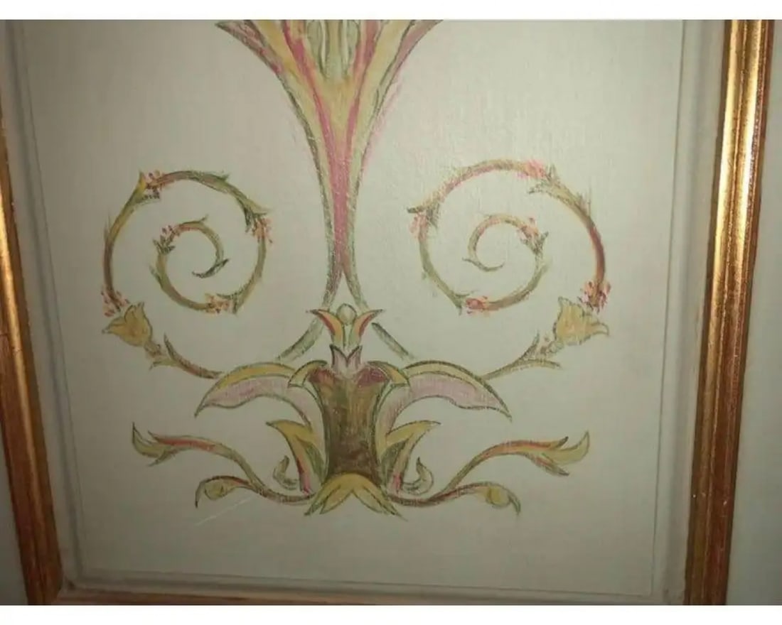 Italian Paint Decorated & Parcel-Gilt Monumental Screen or Room Divider - 9