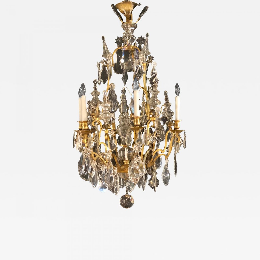 19th Century Bronze and Large Crystal Palatial Chandelier (1 of 12)