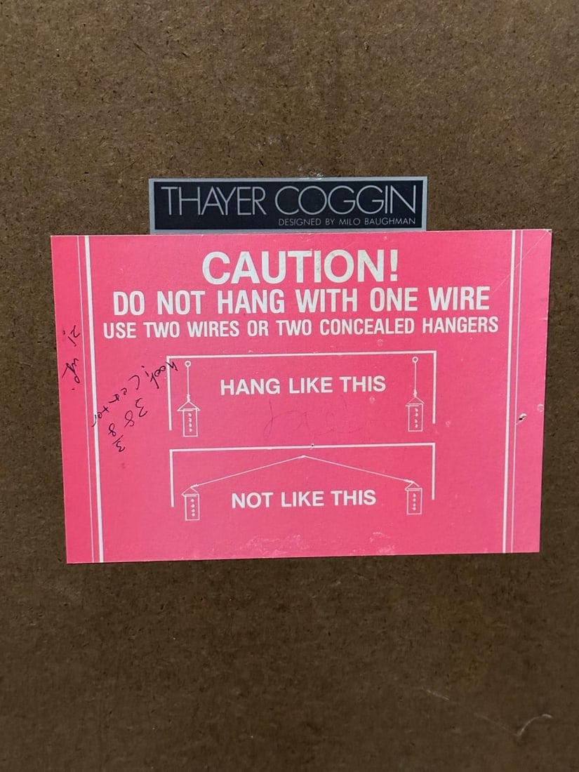 Mid-Century Modern Wall Mirror, Embossed Crocodile Leather, Baughman for Coggin - 7