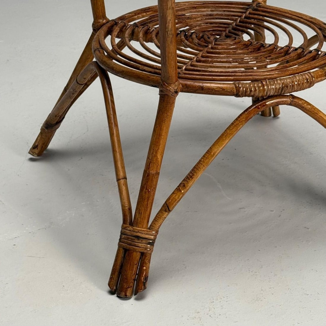 Italian Mid-Century Modern, Occasional Table, Rattan, Bamboo, Italy, 1960s - 8