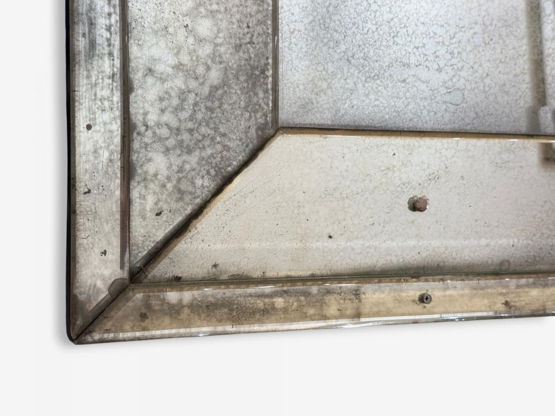 Queen Anne Style, Venetian Wall Mirrors, Antiqued Beveled Glass, Dome Top - 9