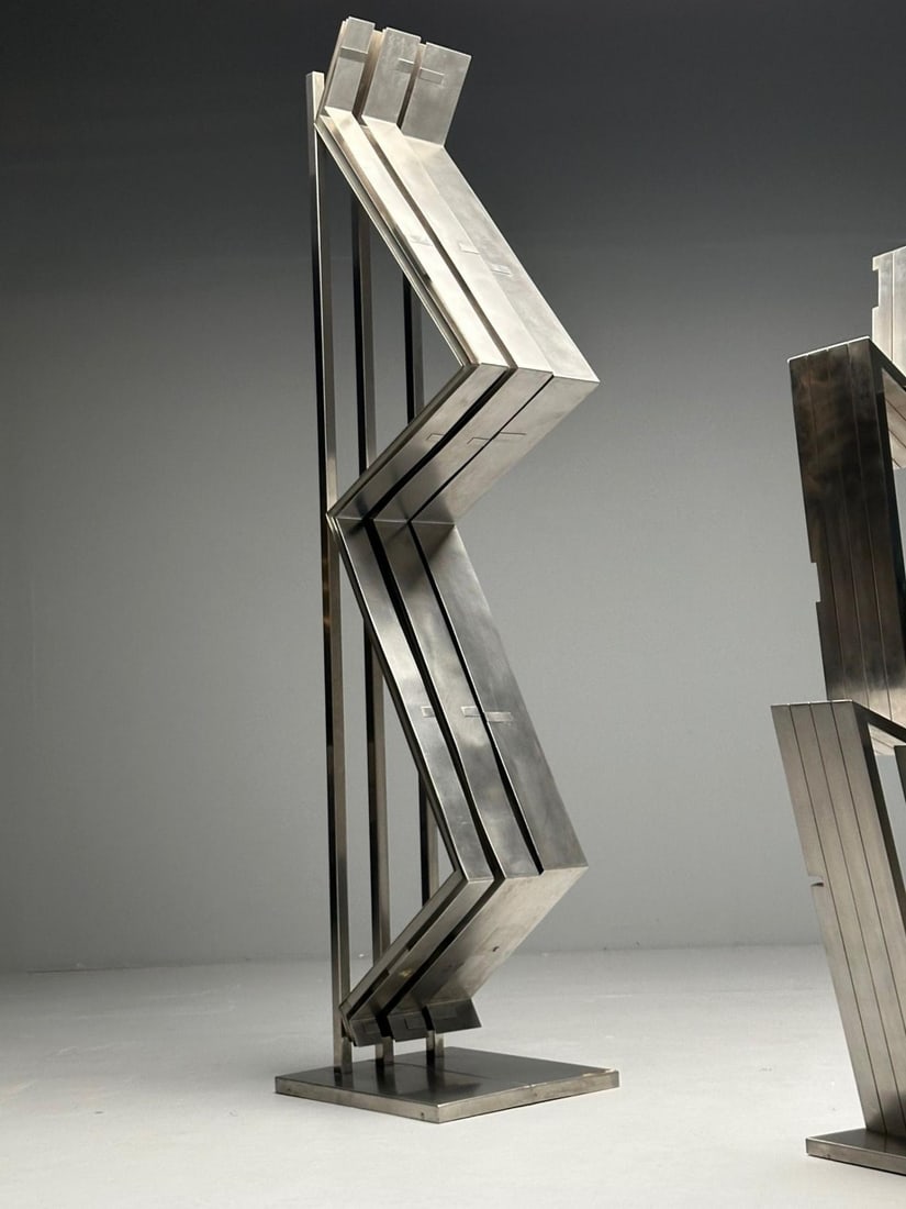 Salvatore Messina, Italian Mid-Century Modern, Abstract Sculpture, Steel, 1970s - 4