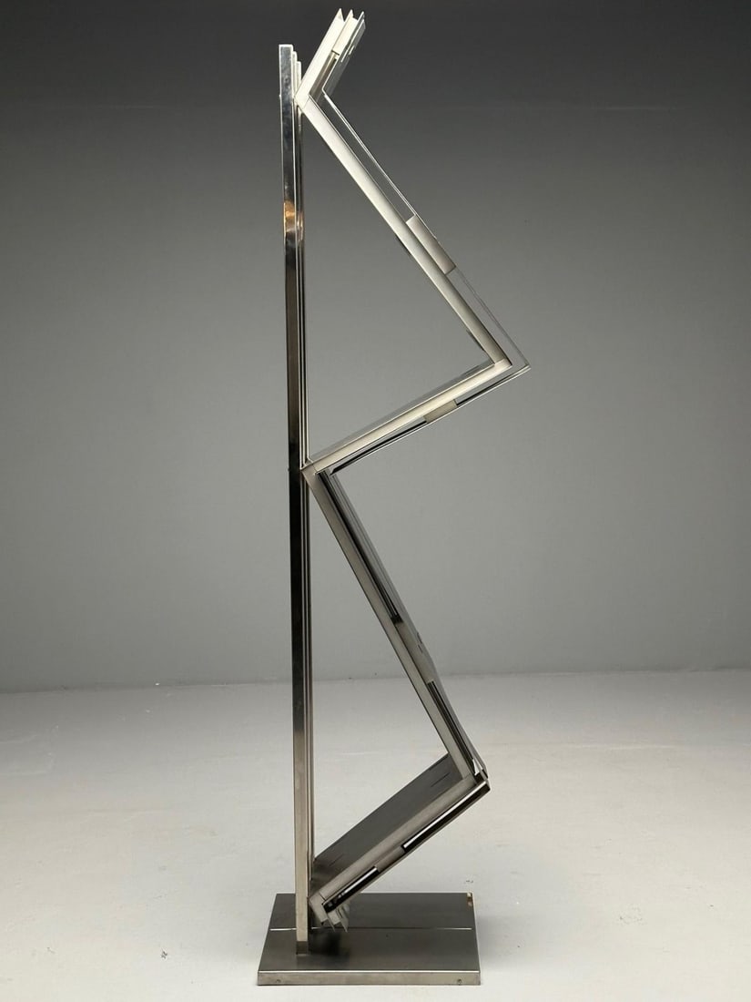Salvatore Messina, Italian Mid-Century Modern, Abstract Sculpture, Steel, 1970s - 6