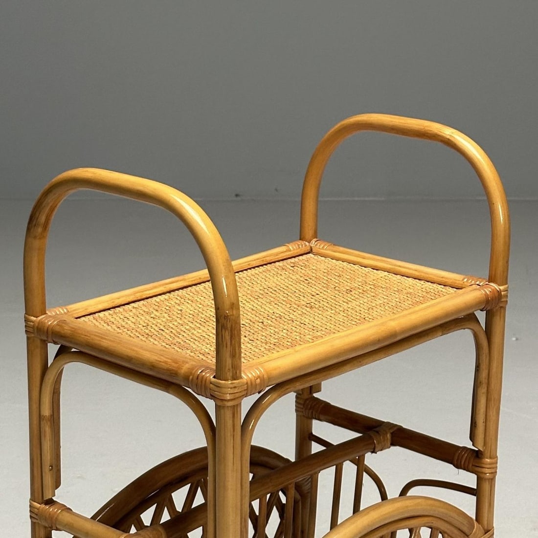 Swedish Mid-Century Modern, Magazine Rack, Bamboo, Rattan, Sweden, 1960s - 5