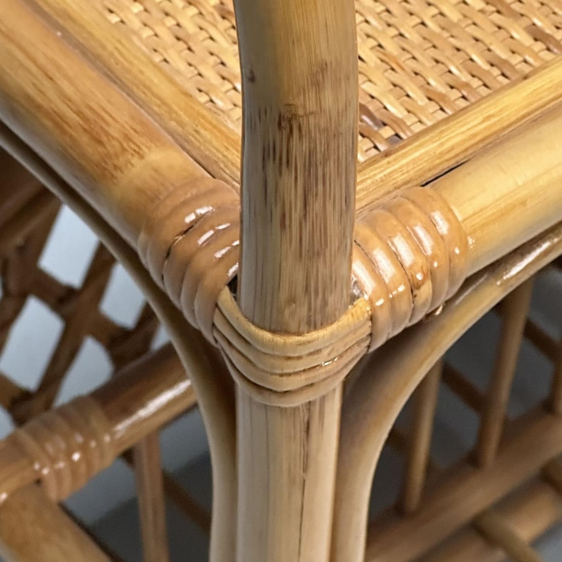 Swedish Mid-Century Modern, Magazine Rack, Bamboo, Rattan, Sweden, 1960s - 7