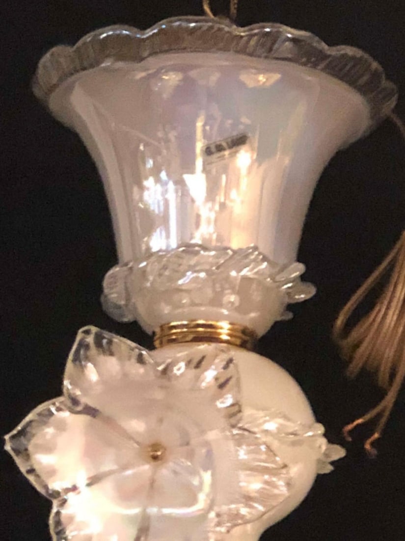 Italian Murano Glass Tulip Form Chandelier - 7