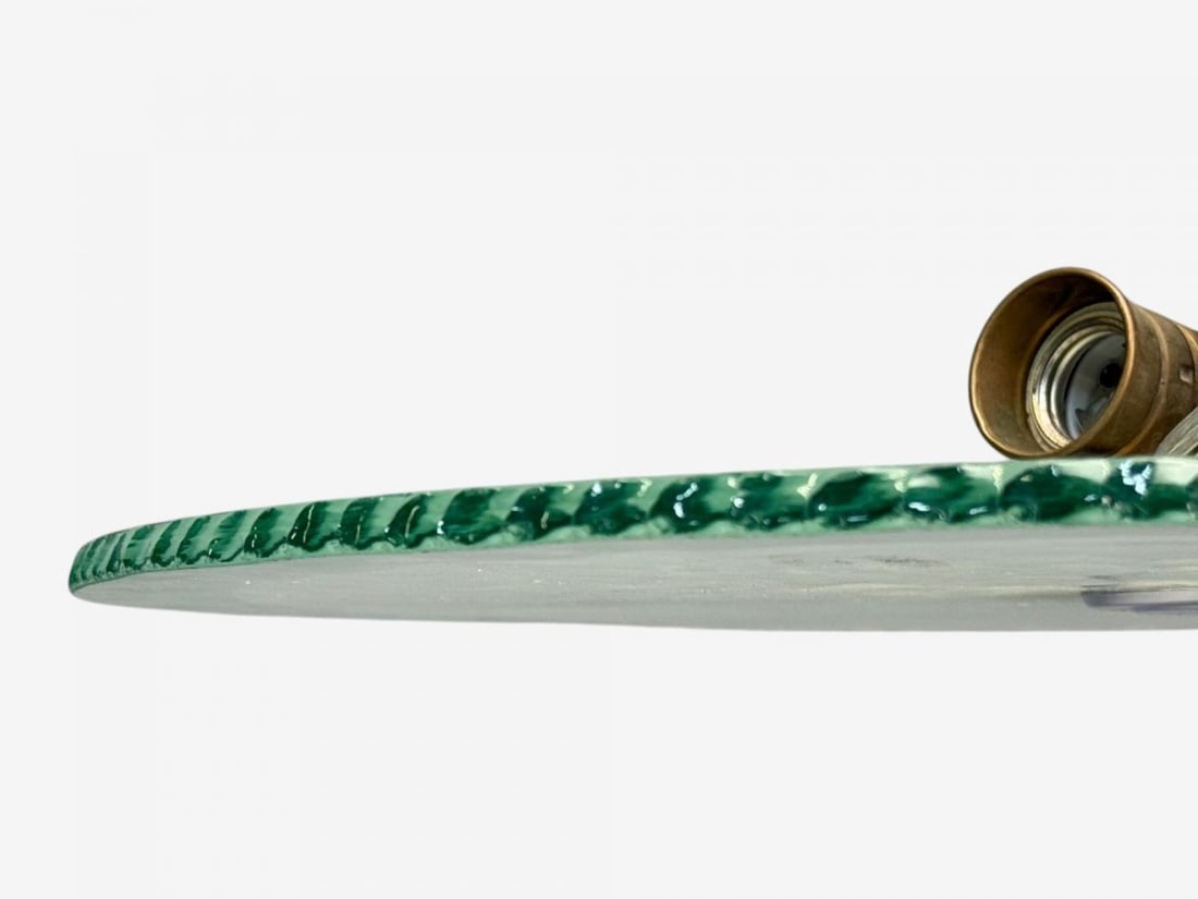 Swedish Modern, Raw Glass, Metal, Pendant Light, Sweden, 1940s - 6