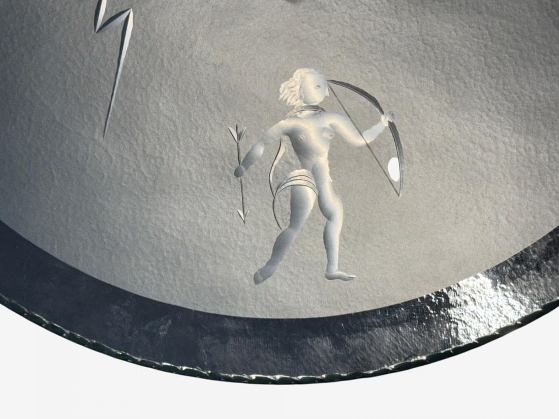 Swedish Modern, Raw Glass, Metal, Pendant Light, Sweden, 1940s - 8