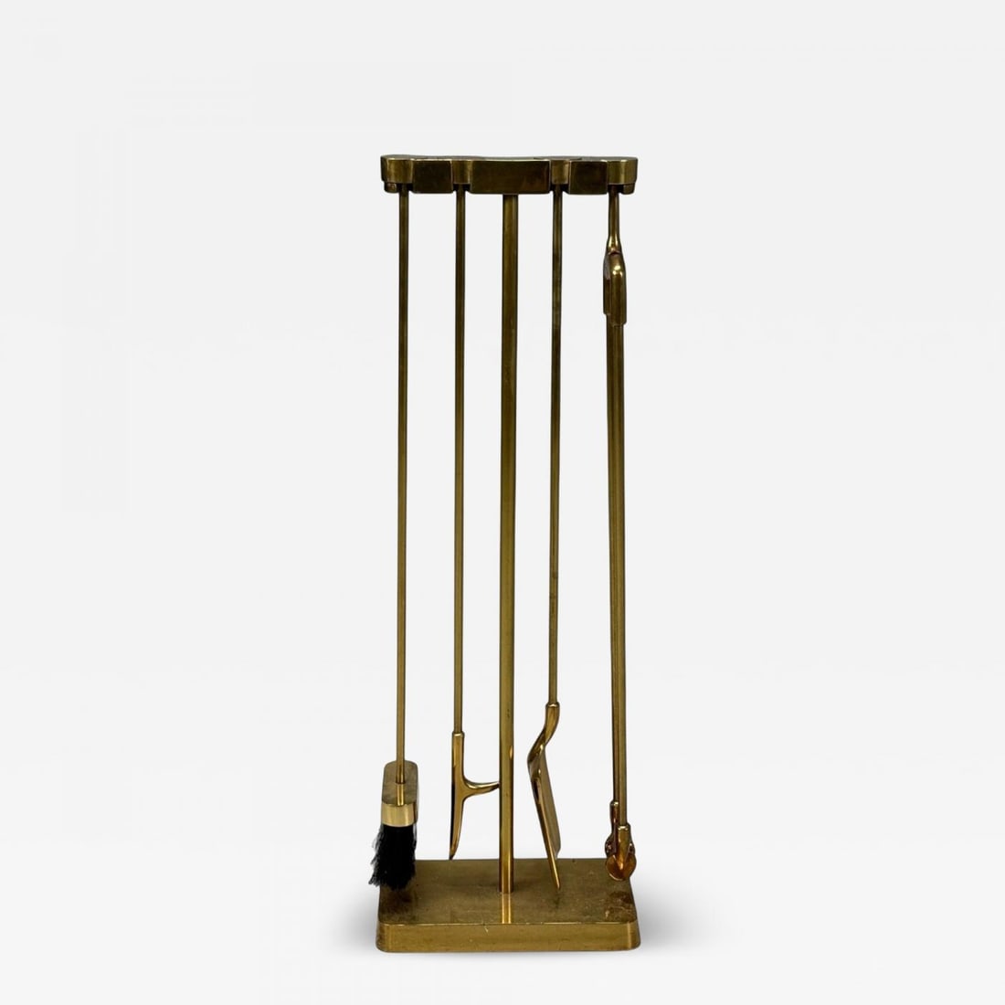 Bronze Fireplace Tool Set with Stand, USA, 20th c. - 2