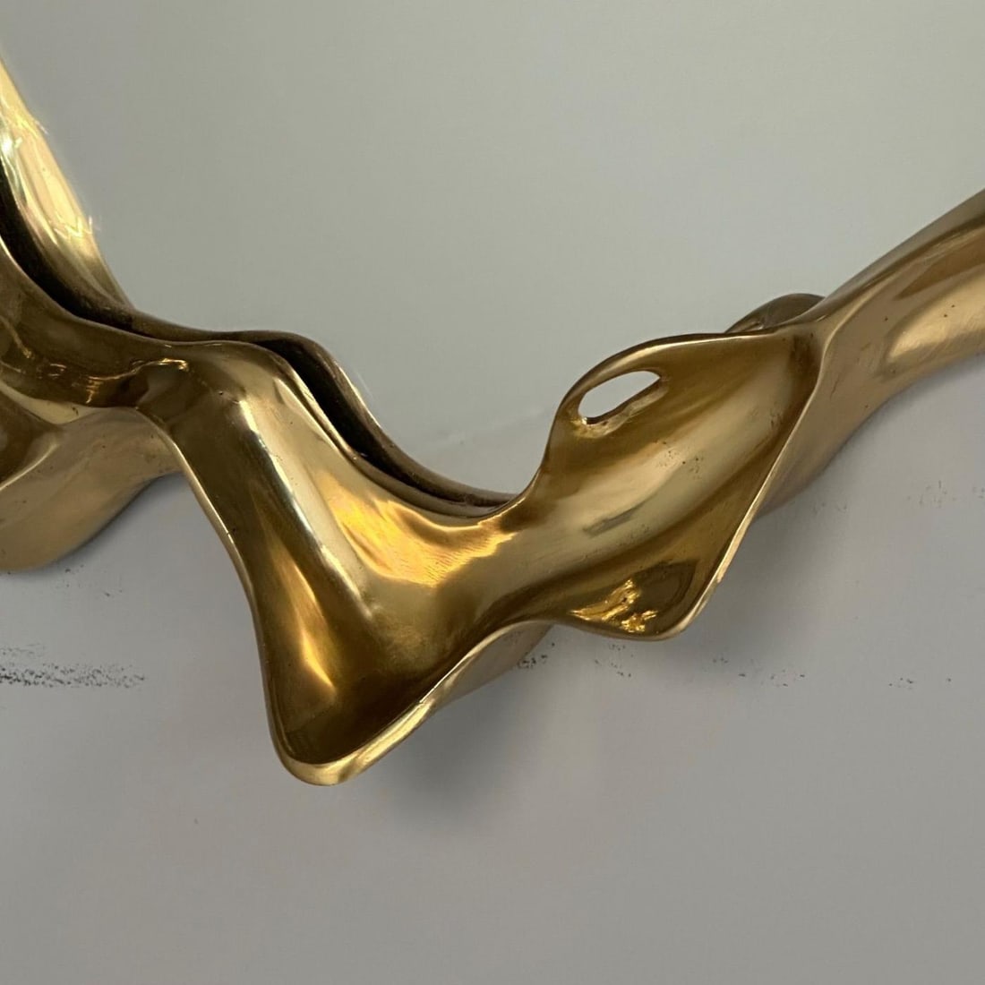 Contemporary, Organic Modern, Surrealist Bronze Wall Mirrors, Free Form - 10