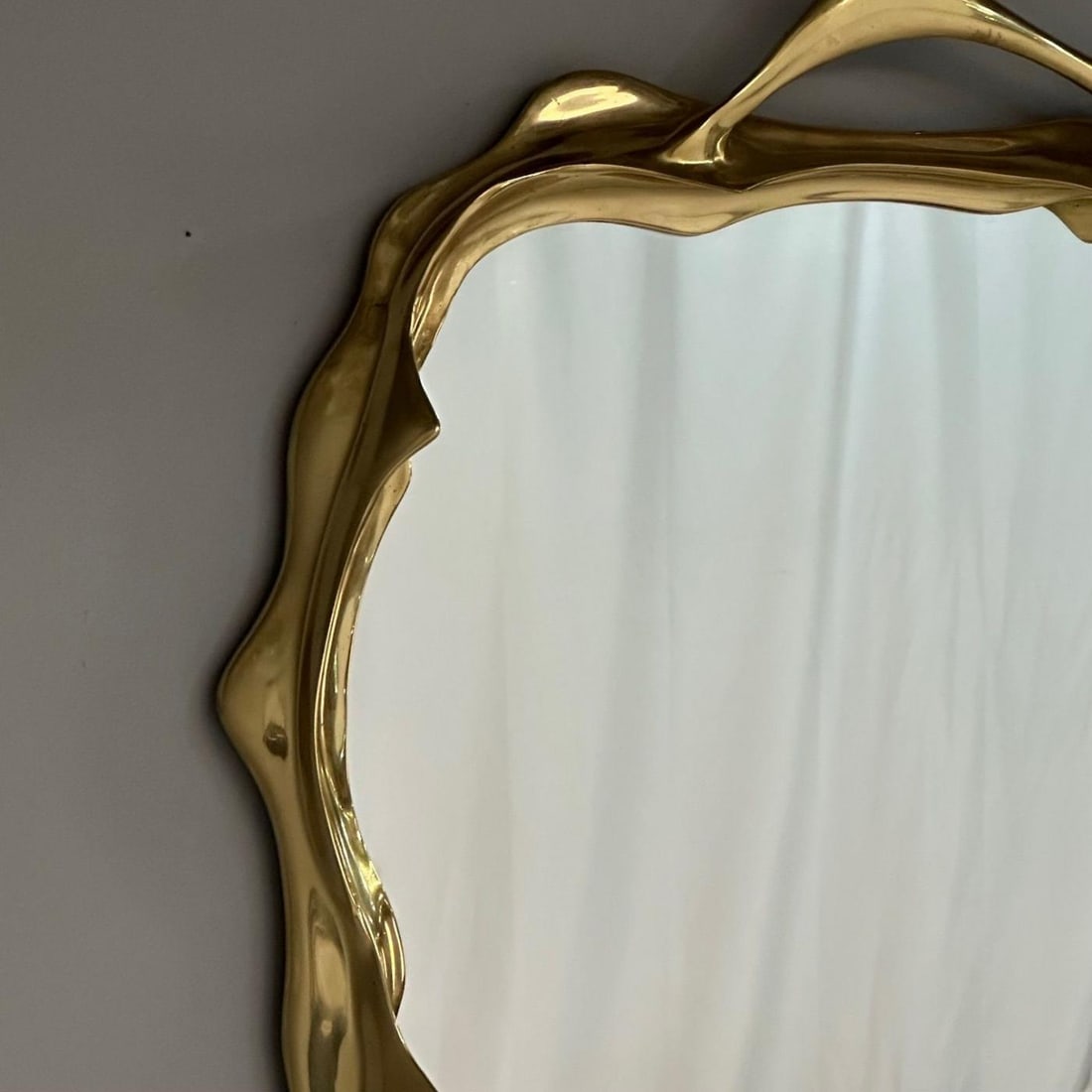 Contemporary, Organic Modern, Surrealist Bronze Wall Mirrors, Free Form - 9