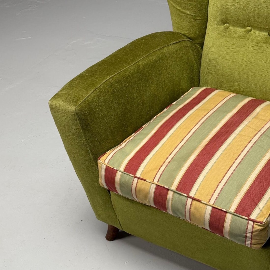 Melchiorre Bega Attr., Italian Mid-Century Modern, Oversized Lounge Chair, 1950s - 8