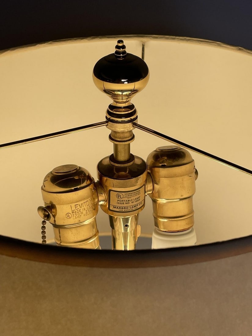 Marbro Lamp Co., Hollywood Regency, Glass, Brass, Urn Form Table Lamps, 2000s - 11