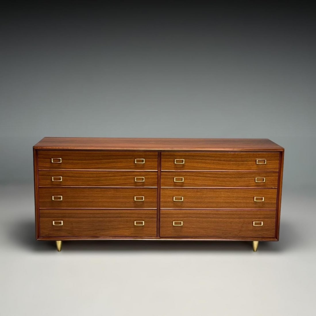 Paul Frankl, John Stuart, Mid-Century Modern, Dresser, Walnut, Brass, USA, 1950s - 6