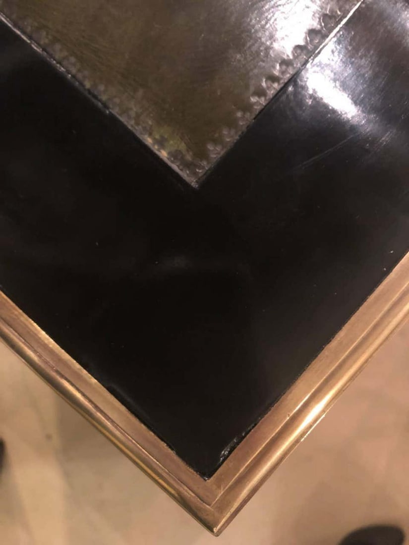 Jansen Styled Ebonized Bronze-Mounted Writing Office Desk Louis XVI Fashioned - 11