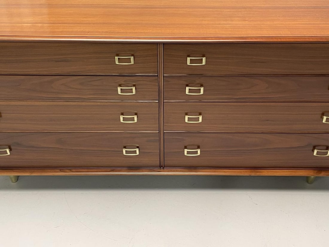 Paul Frankl, John Stuart, Mid-Century Modern, Dresser, Walnut, Brass, USA, 1950s - 10