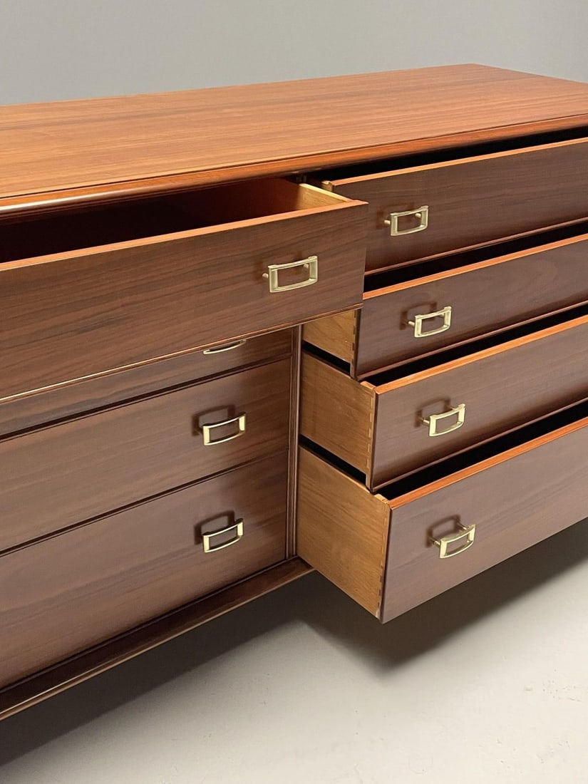 Paul Frankl, John Stuart, Mid-Century Modern, Dresser, Walnut, Brass, USA, 1950s - 12