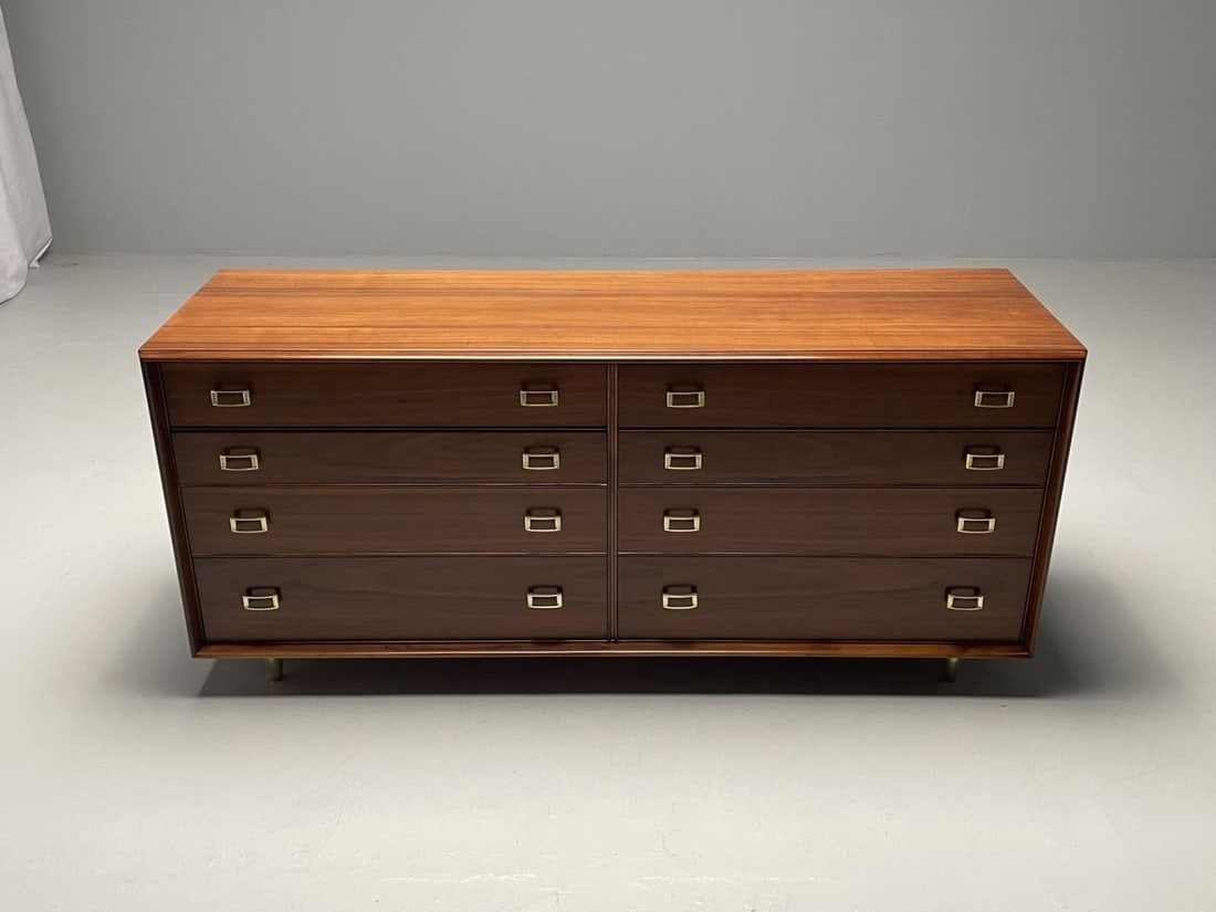 Paul Frankl, John Stuart, Mid-Century Modern, Dresser, Walnut, Brass, USA, 1950s - 3