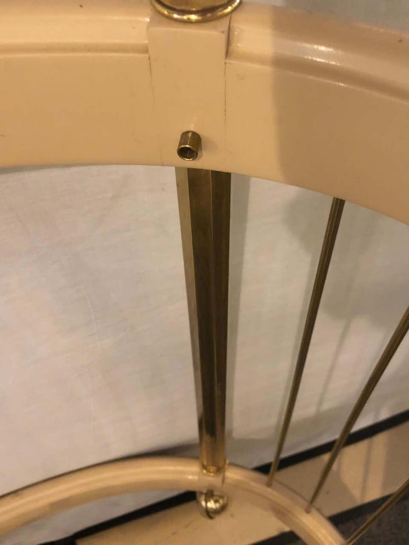 Mid-Century Modern Master-Craft Brass Acid Etched Bar-Cart or Serving Wagon - 12