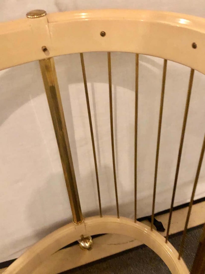 Mid-Century Modern Master-Craft Brass Acid Etched Bar-Cart or Serving Wagon - 9