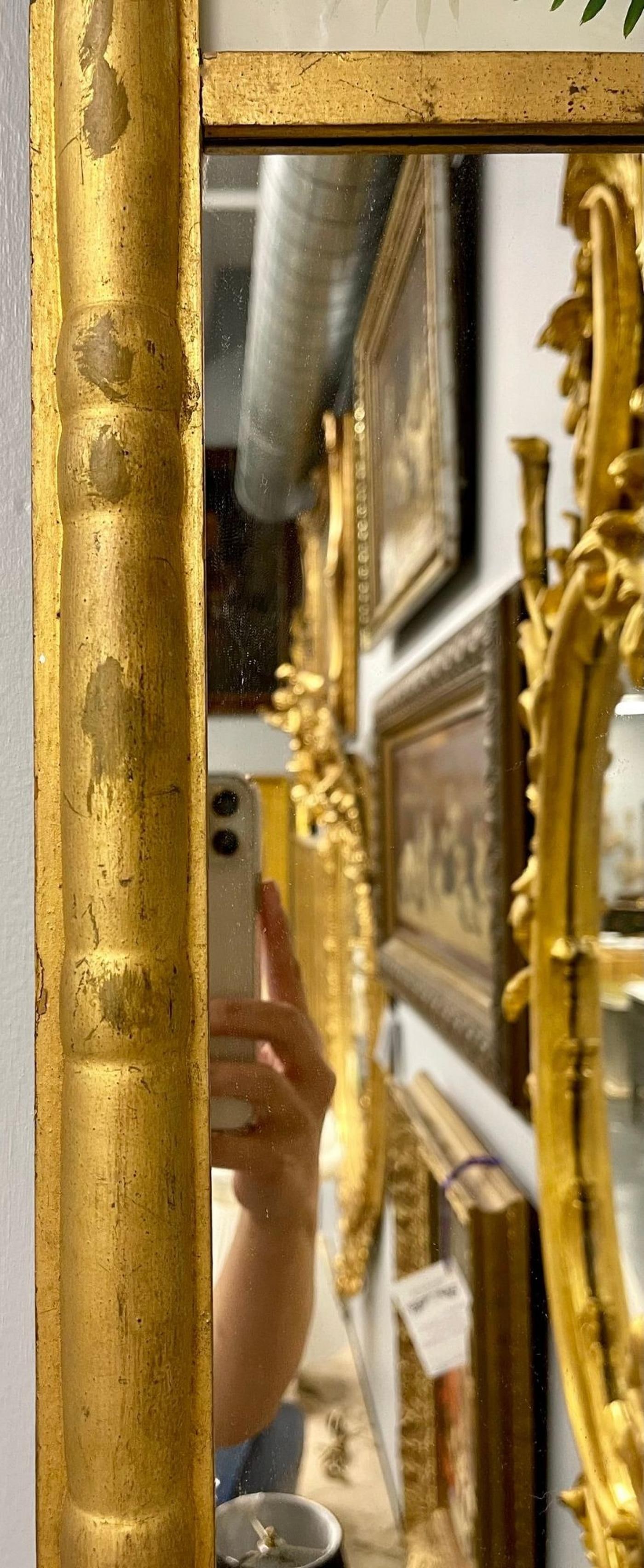 19th Century Federal Eglomise Decorated Wall or Table Mirror - 8