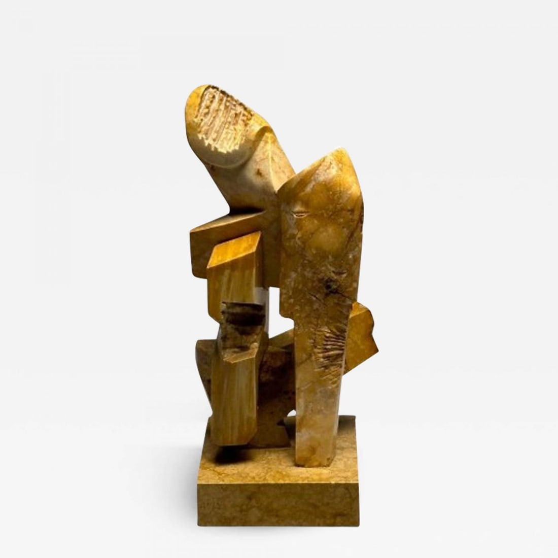 Mid-Century Modern Abstract Marble Sculpture / Statue, Signed and Dated, 1983 (1 of 12)