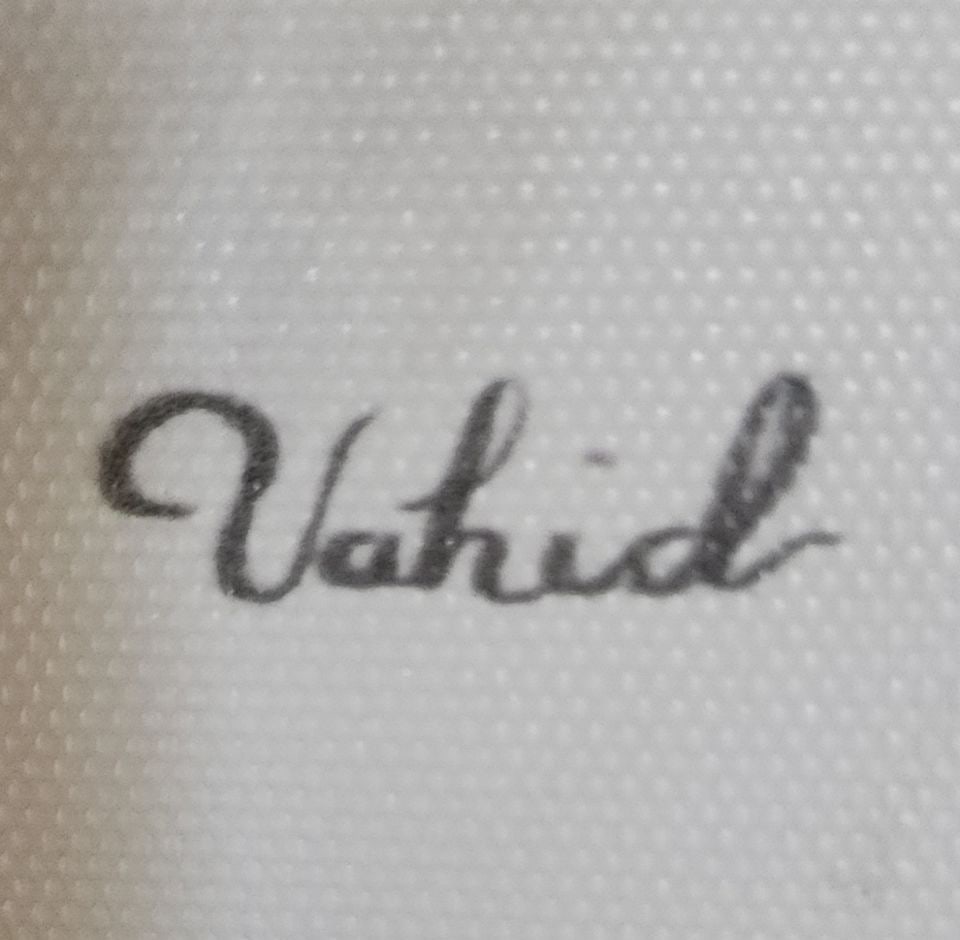 Vahid pair of modernist abstract giclee oil paintings imprinted on canvas in great shadow box frames - 2