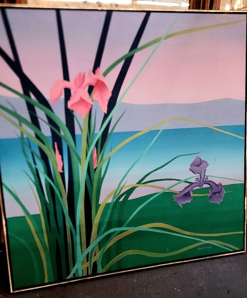 David Yontz vibrant mid-century impressionist landscape painting. Signed. Perfect for modern or - 2