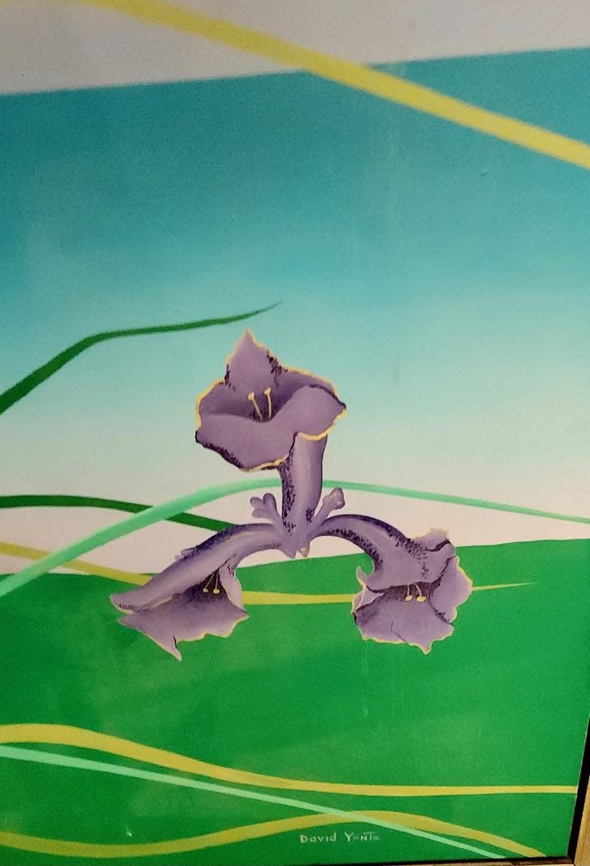 David Yontz vibrant mid-century impressionist landscape painting. Signed. Perfect for modern or - 4