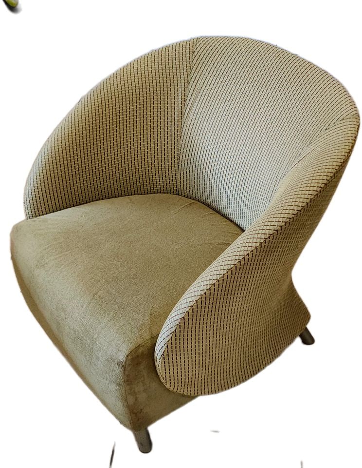 Luxury designer accent side chair by Keilhauer w/ great sculptural look.. - 3