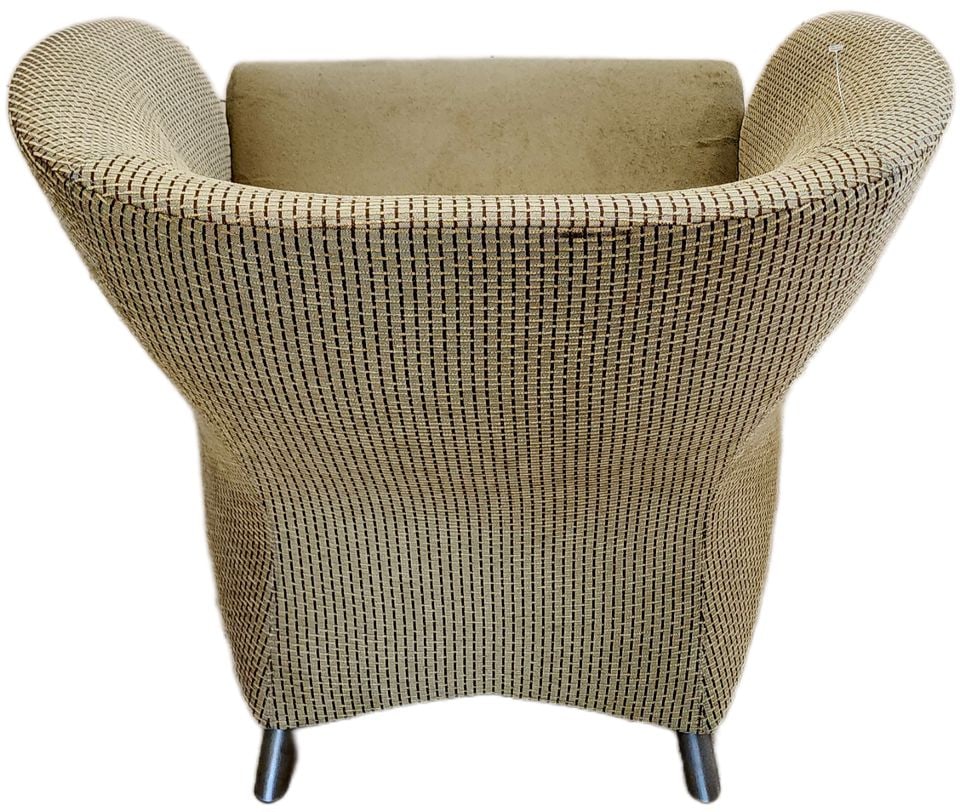 Luxury designer accent side chair by Keilhauer w/ great sculptural look.. - 7