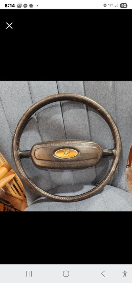 Collector-level vintage original Jaguar XJR Sedan leather steering wheel. In excellent condition. (1 of 1)
