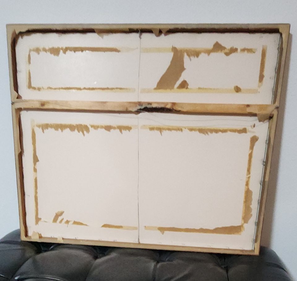 Wiesen original vintage abstract expressionist floral watercolor painting signed by artist. Circa 61 - 5