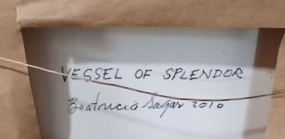 Vessel of Splendor Beatricia Sagar 2010. Incredible 36x36 post modern still life abstract mixed - 4