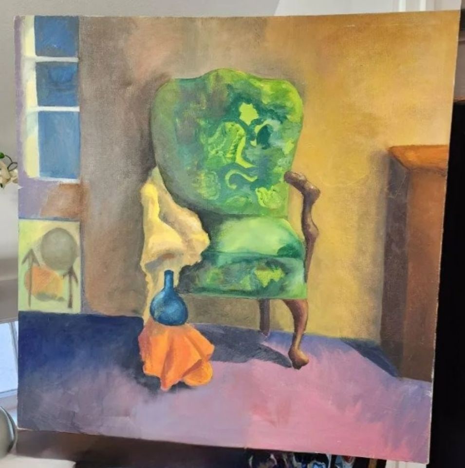 Intriguing vintage impressionist still life oil painting: Intriguing vintage impressionist still life oil painting Shipping:Domestic: Free shipping to anywhere within the contiguous U.S.International: Foreign shipping rates are determined by destination.