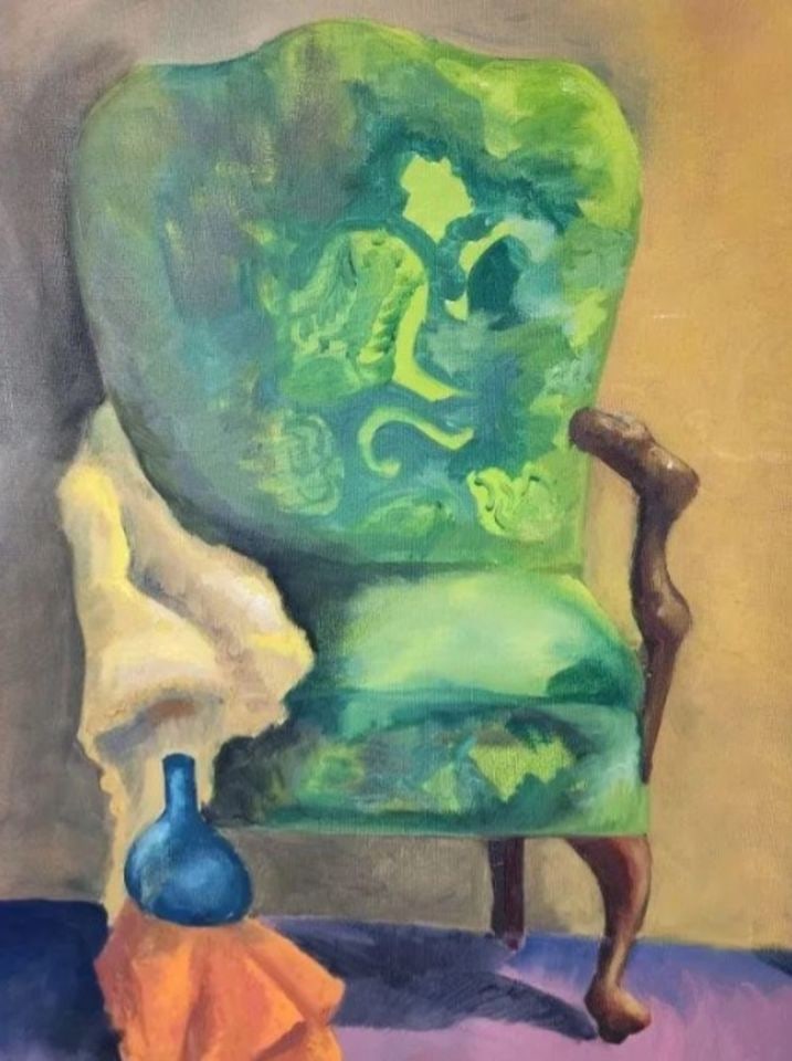 Intriguing vintage impressionist still life oil painting - 3