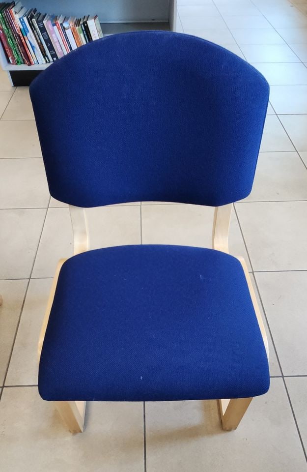 Pair of Mid-Century Modern Scandinavian Style two-position side chairs by University Loft of Indiana - 4