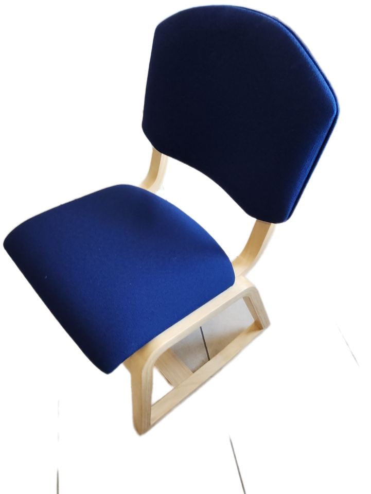 Pair of Mid-Century Modern Scandinavian Style two-position side chairs by University Loft of Indiana - 5