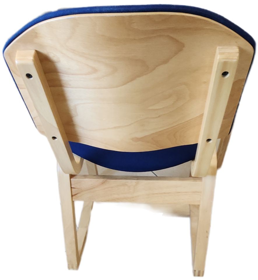 Pair of Mid-Century Modern Scandinavian Style two-position side chairs by University Loft of Indiana - 7