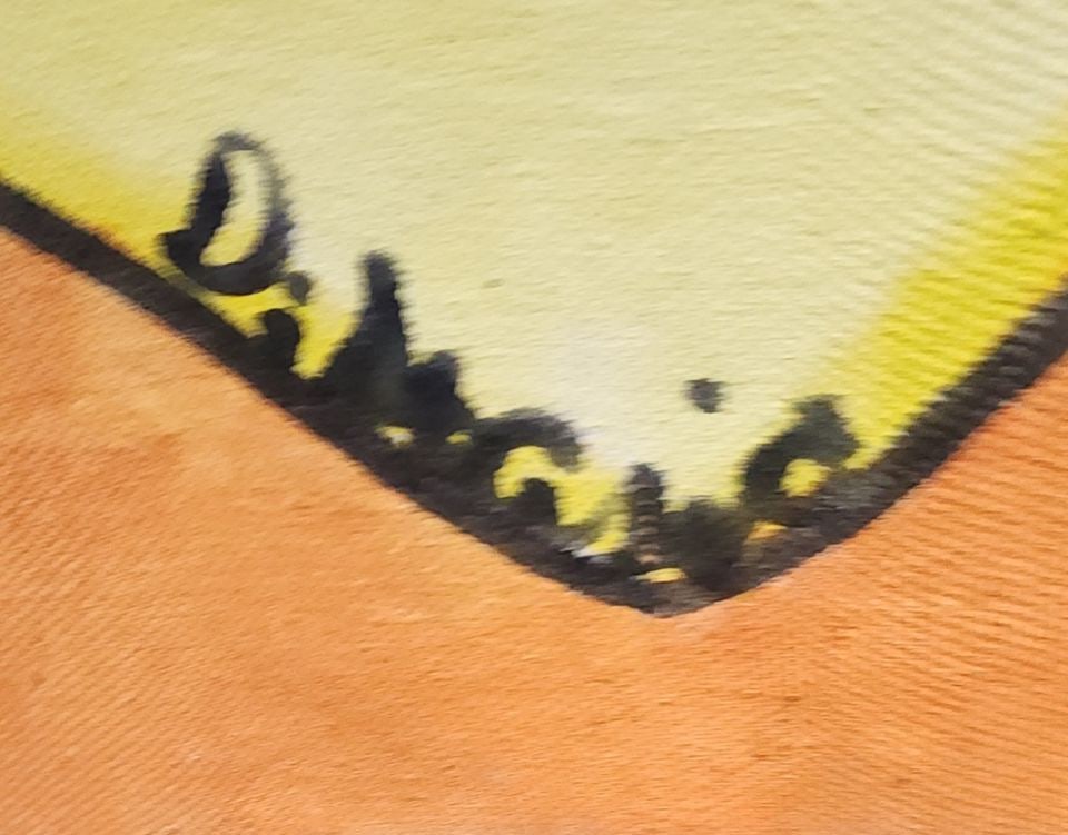 Jen Distasio vintage geometric modernist original abstract oil painting w/ vibrant colors. - 4