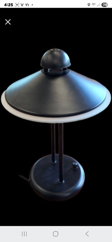Vintage 70s Sonneman UFO Atomic saucer desk lamp - 2