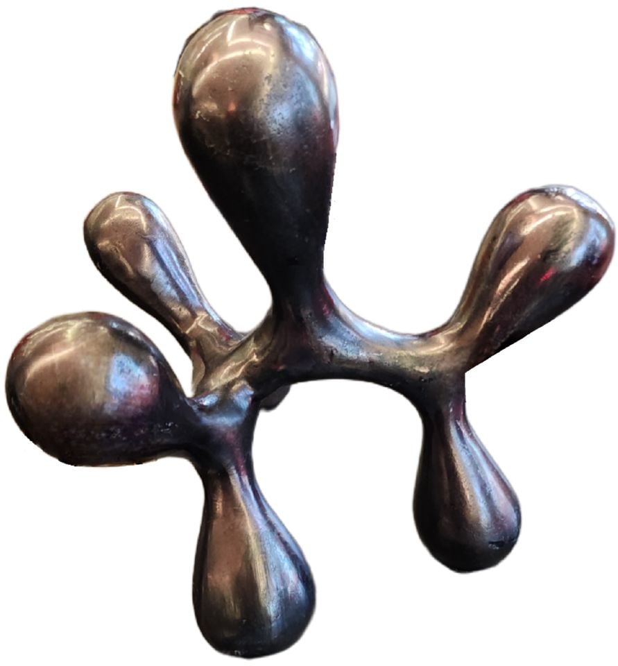 Postmodern vintage abstract organic metal sculpture (1 of 1)