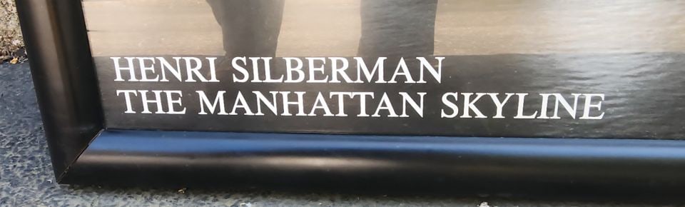 Ultra-large historic vintage print of Henri Silberman's 1980 iconic photo "Manhattan Skyline" 50x39 - 2