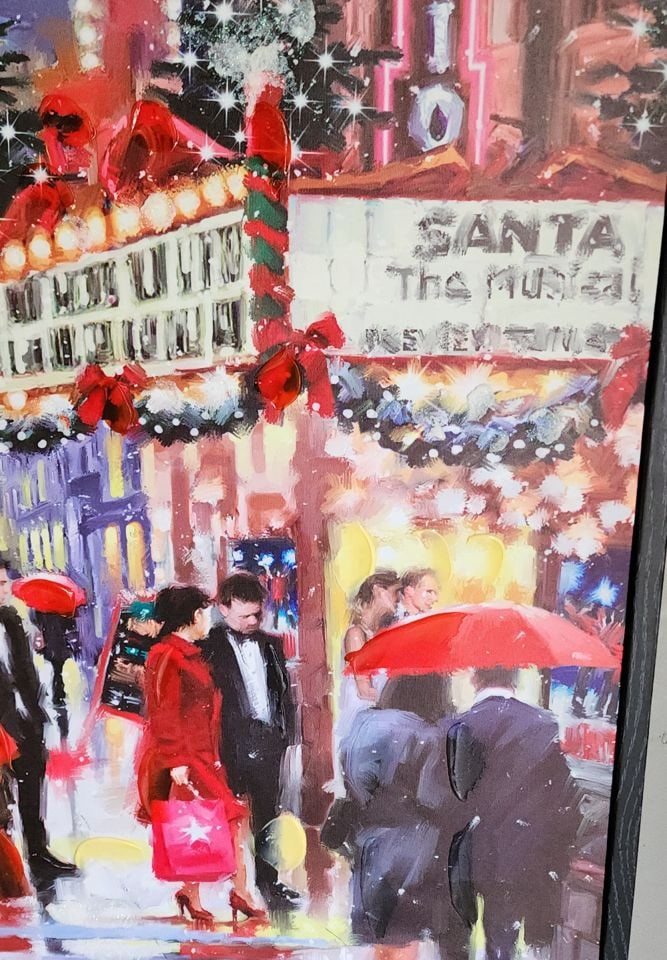 Vibrant impasto-style giclee painting titled "New York Theatre" by The Macneil Studio. - 3