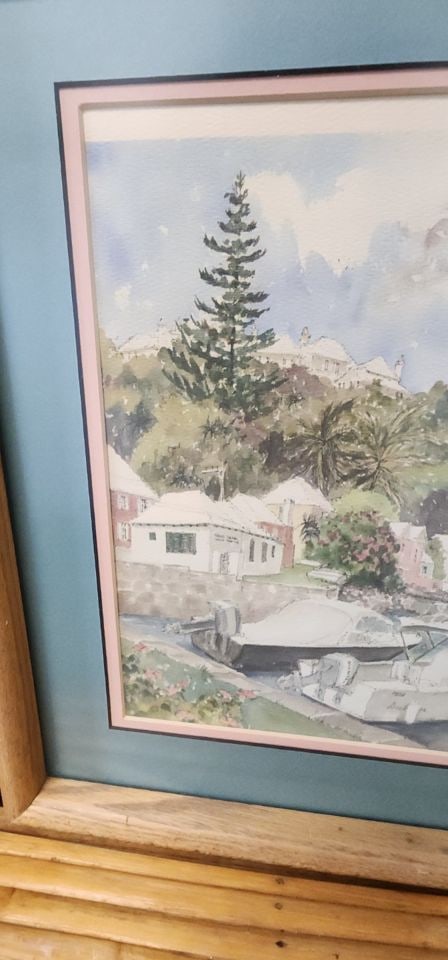 Vintage impasto-style impressionist oil painting of rowboats w/ rich texture and vibrant colors. - 5