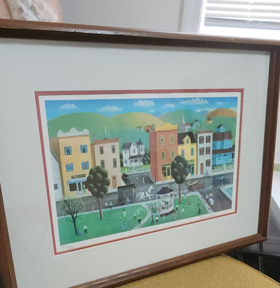 Steven Klein, a vintage Ltd Edition signed print 398/450 titled Main Street framed under glass. - 2